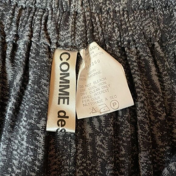 Comme des Garcons Womens Pants Sz Medium Gray Wide Leg Drop Crotch Avant Garde - Picture 9 of 13